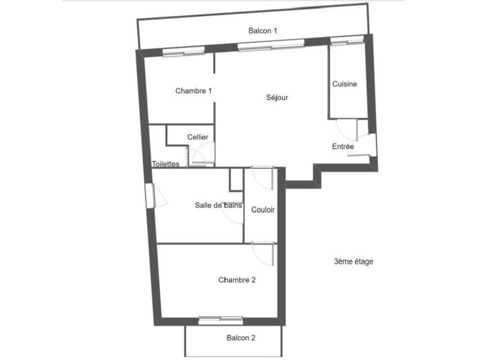 appartement 3 Pièces en vente sur BIARRITZ (64200)